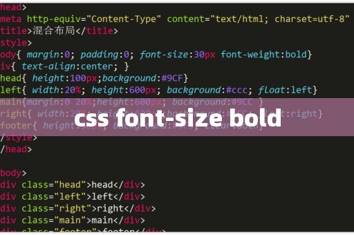 css中front—size  第1张