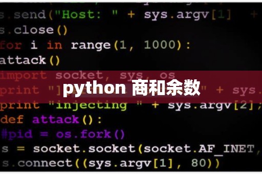 python求余数_Python